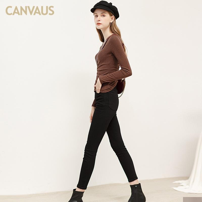 Europäisches Damen Herbst Neues Langarm-T-Shirt Damen Rundhals Ist Dünner und Trägt Ein Top