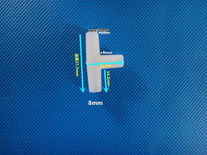 Three-Way Equal Diameter Plastic Tee Hose Connector