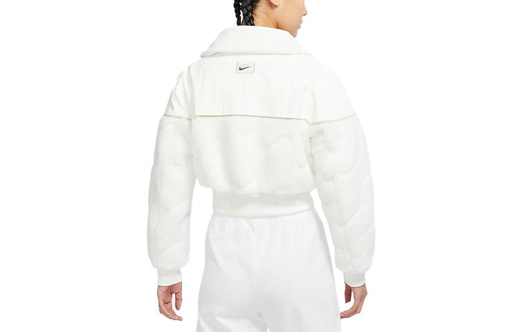 Nike Jackets Women's White Lapel Thickened Other DD5093-133