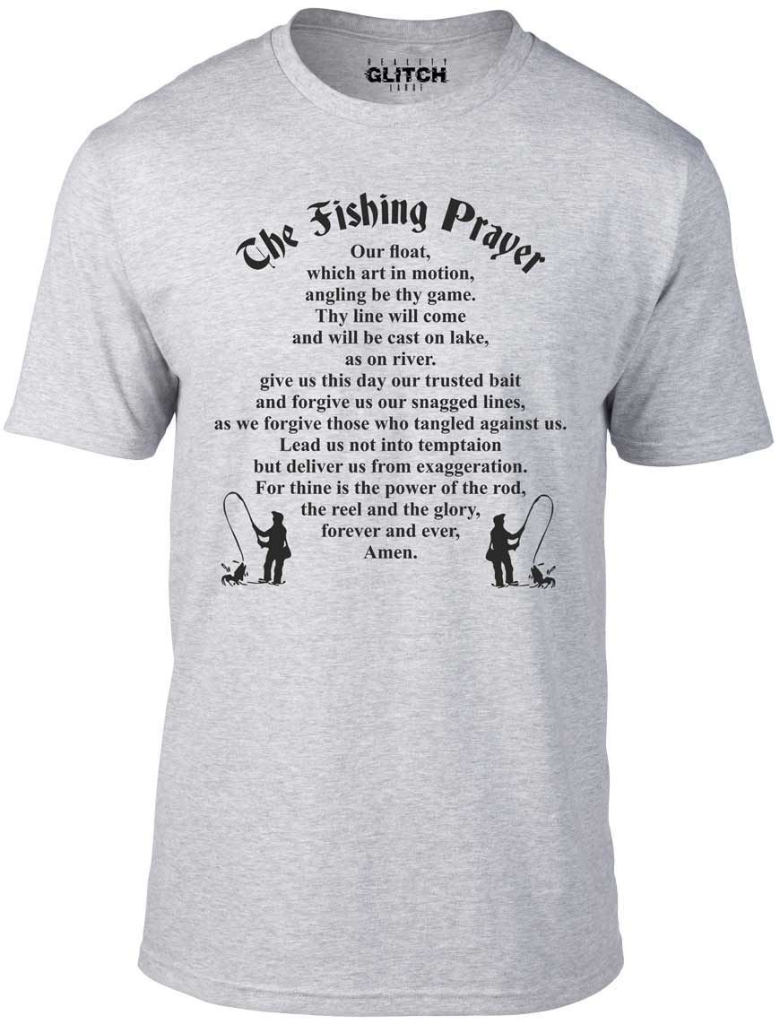 Fishing Prayer T-Shirt Mens Womens Tees Top - Funny T Shirt Mens Womens Tees Top retro fish river angling sea fly gift dad 3XL