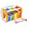 Pound and Tap Bench with Xylophone | RainbowColored Metal strips, Brightly Painted Elements,