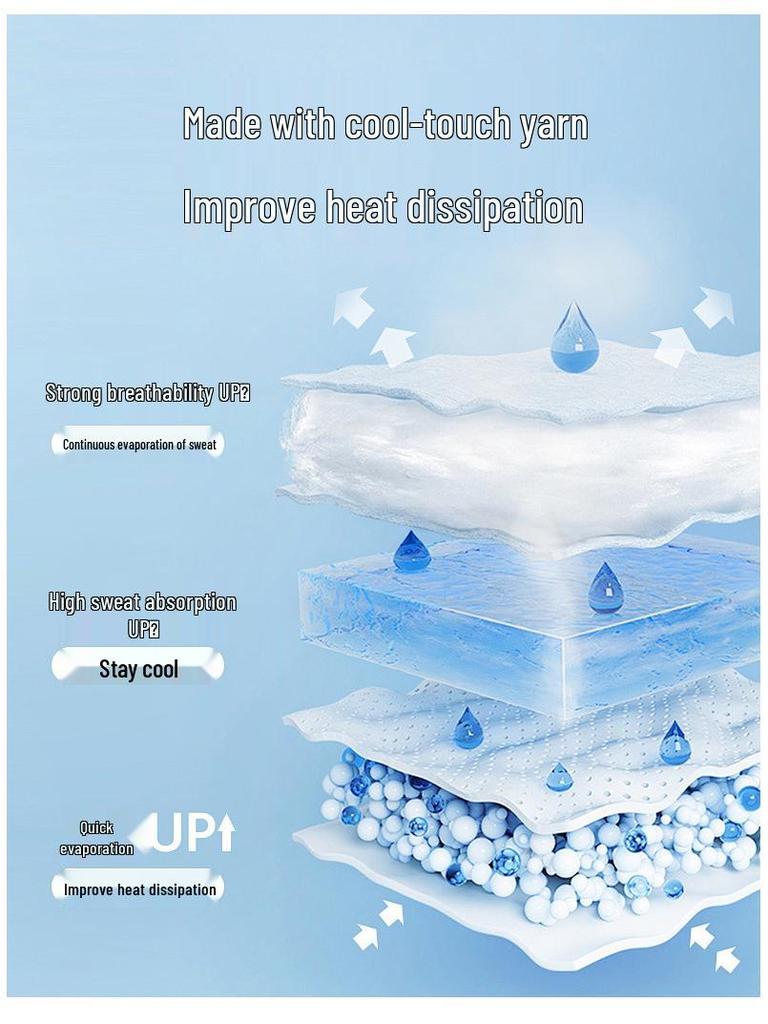 Herren Schnelltrocknendes Eis-Seide Sommer Lauf-T-Shirt