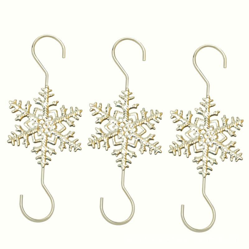 5pcs Christmas Ornaments S Shape Hooks Snowflake Christmas Tree Decoration Multi Purpose Holders  Hook