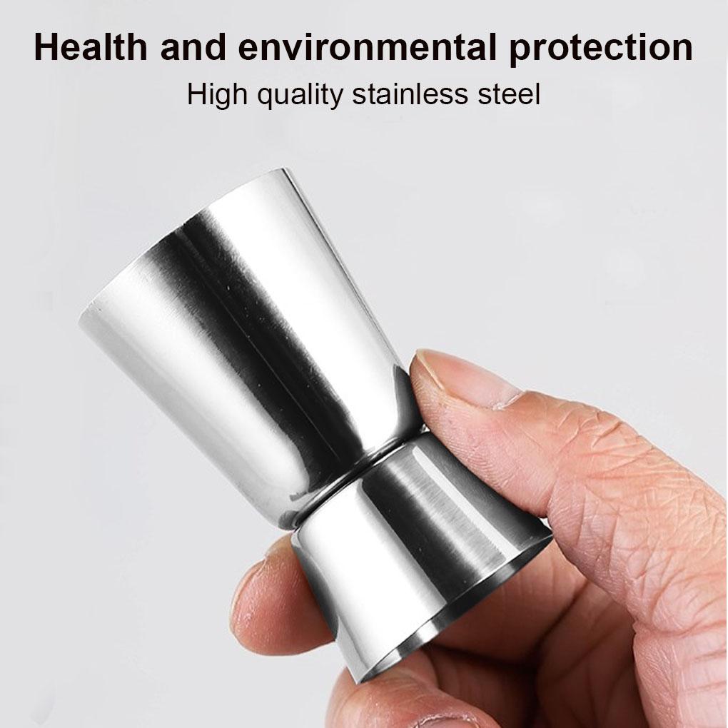 Double Jigger for Cocktails Measuring Cup Stainless Mixed Drinks Measurer
