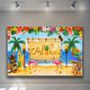 Summer Hawaiian Beach Aloha Photography Backdrop Tropical Flowers Wedding Birthday Party Decor Custom Background Photo Studio