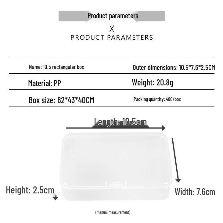 Cutie de depozitare și afișare pentru feronerie din plastic transparent