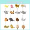 Super Soft Short Plush Cartoon Animal Keychain 10cm Cute Zoo Series Collectible