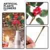 5Pcs Artificial Berry Stems Realistic Fake Berry Branches Christmas Tree Wreath DIY Decorations Holiday Garland Ornament