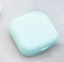 1PC Contact Lenses Box Cute Travel Kit Pocket Mini Contact Lens Case Travel Kit Easy Carry Mirror Lenses Box Container