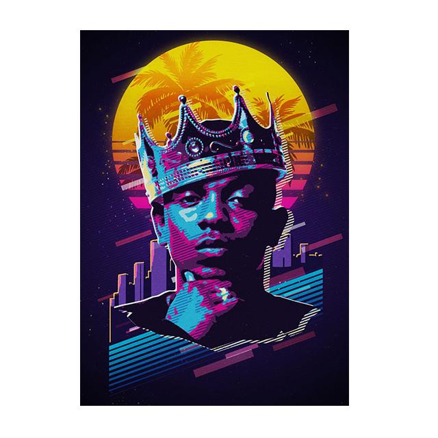 Berühmte Rapper Star Sänger Kunst Malerei Wand Leinwand Poster und Drucke Moderne Figur Porträt Bilder für Wohnzimmer Wohnkultur