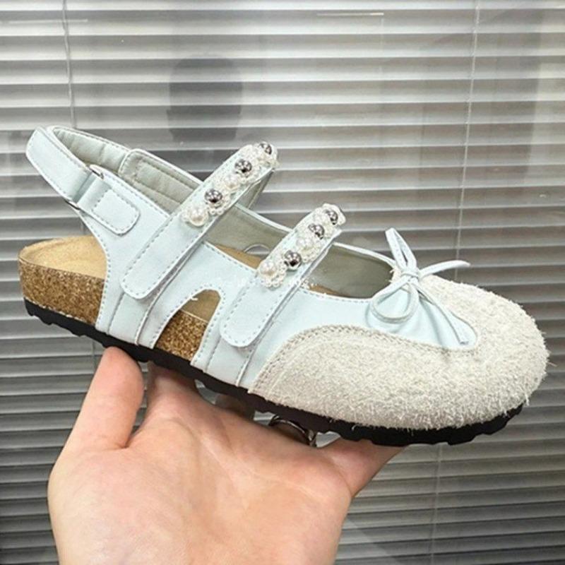 Retro Thick-soled Shoes Height-increasing Flip-flops New Women's Half-slipper Style