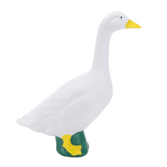 Goose Statue Resin Garden Sculpture Lifelike Details Decorative Porch Goose Figurine Multi-Purpose Ornament