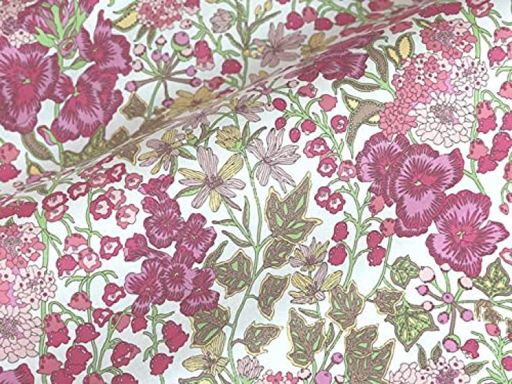 DDintex FLORET LONDON Cushion 45x45cm Cover, Edna, Pink, [Liberty Print]