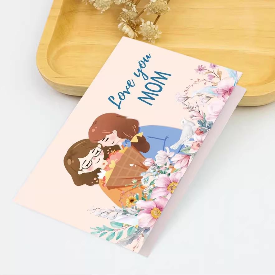 Mother s Day Card: Simple Holiday Blessing for Mom - Thank You Bouquet Message Card