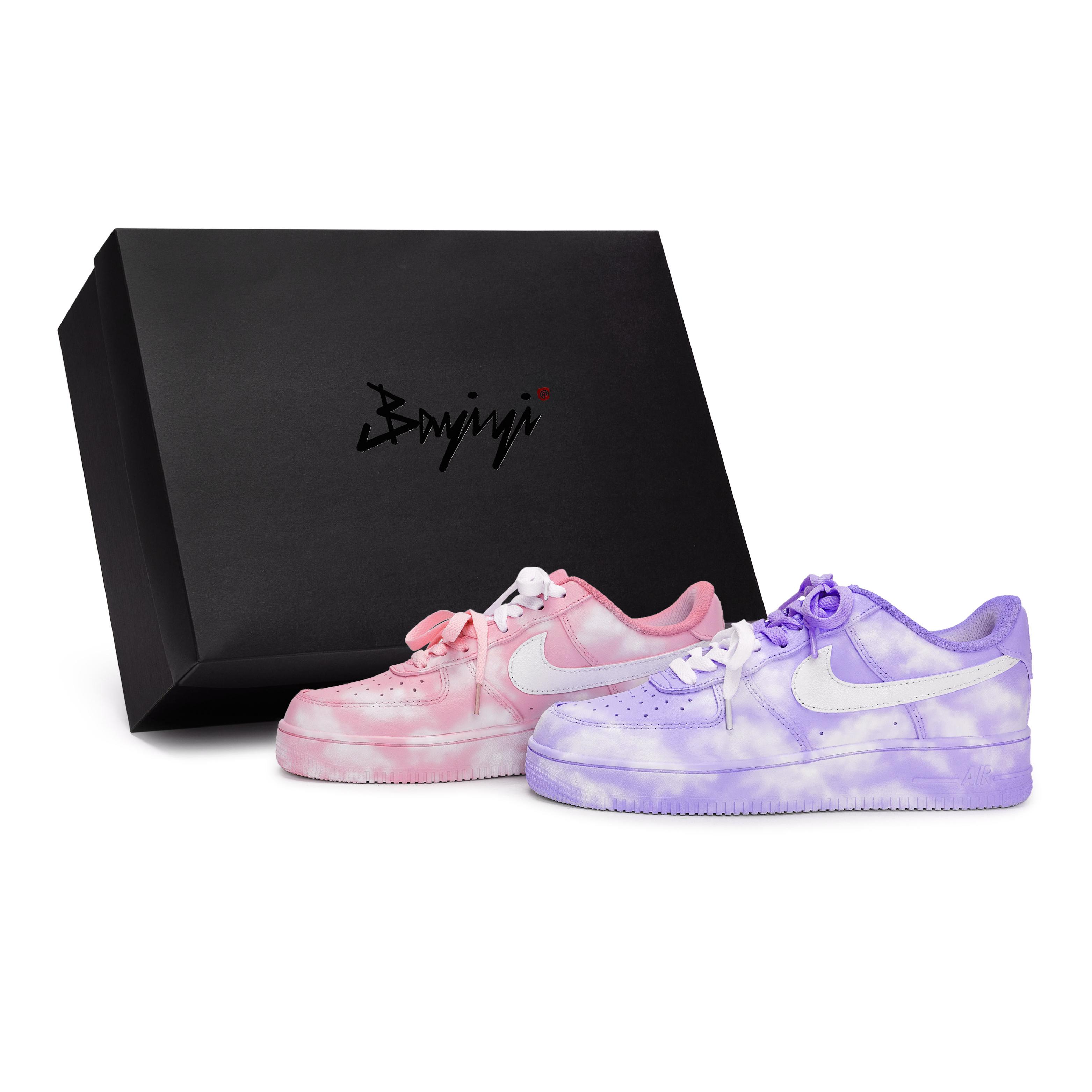 

Nike Air Force 1 Low top Skateboard Shoes Unisex White Purple Pink CW2288-111(Team80-S-BOX) 37.5