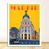Germany Travel Canvas Paintings Vintage Wall Kraft Posters Coated Stickers Home Decor Gift Spain Madrid Bullfighting Berlin