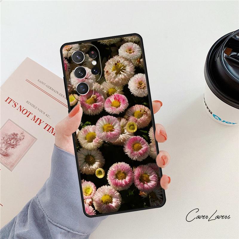 Gänseblümchen Handyhülle Für Samsung Galaxy S24 S25 S23 S22 Ultra Note 10 20 Plus S20 S21 FE Hülle