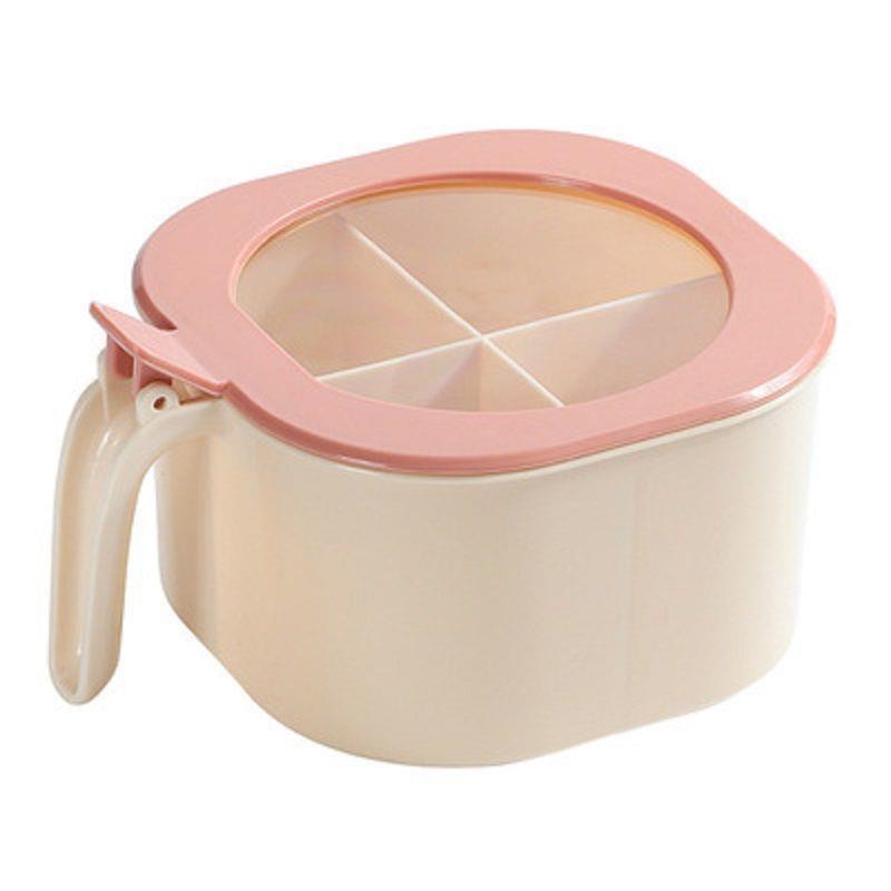 

Набор банок для приправ с 4 отделениями, крышкой и ложками