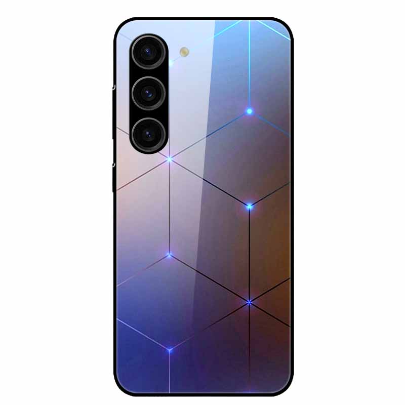 For Samsung Galaxy S25 Plus Case Tempered Glass Hard Phone Cover for Samsung S25 Ultra 5G Back Cases for GalaxyS25 S 25 S25Plus