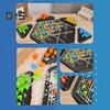 1 Set Triangle Chess Board Game 2 To 4 Players Geometry Learning Focus Logic Training Educational Rubber Band Triangle Pegboard Strategy Game Toy