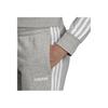 Adidas Essentials 3-Stripes Joggers Letter Print Drawstring Cuffed Casual Pants Women Joggers Gray EI0710
