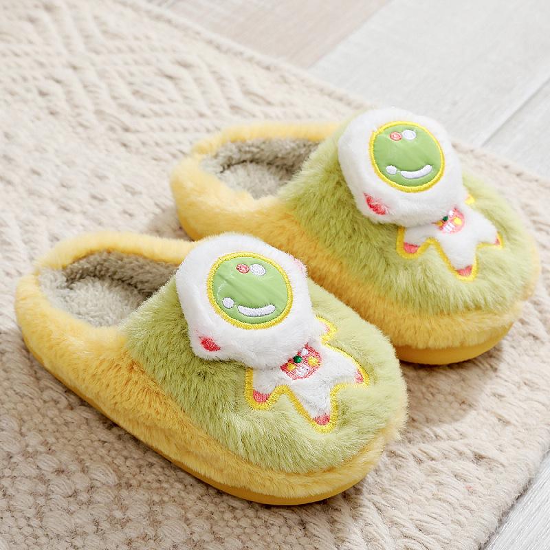 Winter Children's Cotton Slippers Indoor Warm and Non-slip Home Cute Cartoon Men's and Women's Cotton Shoes Are Comfortable