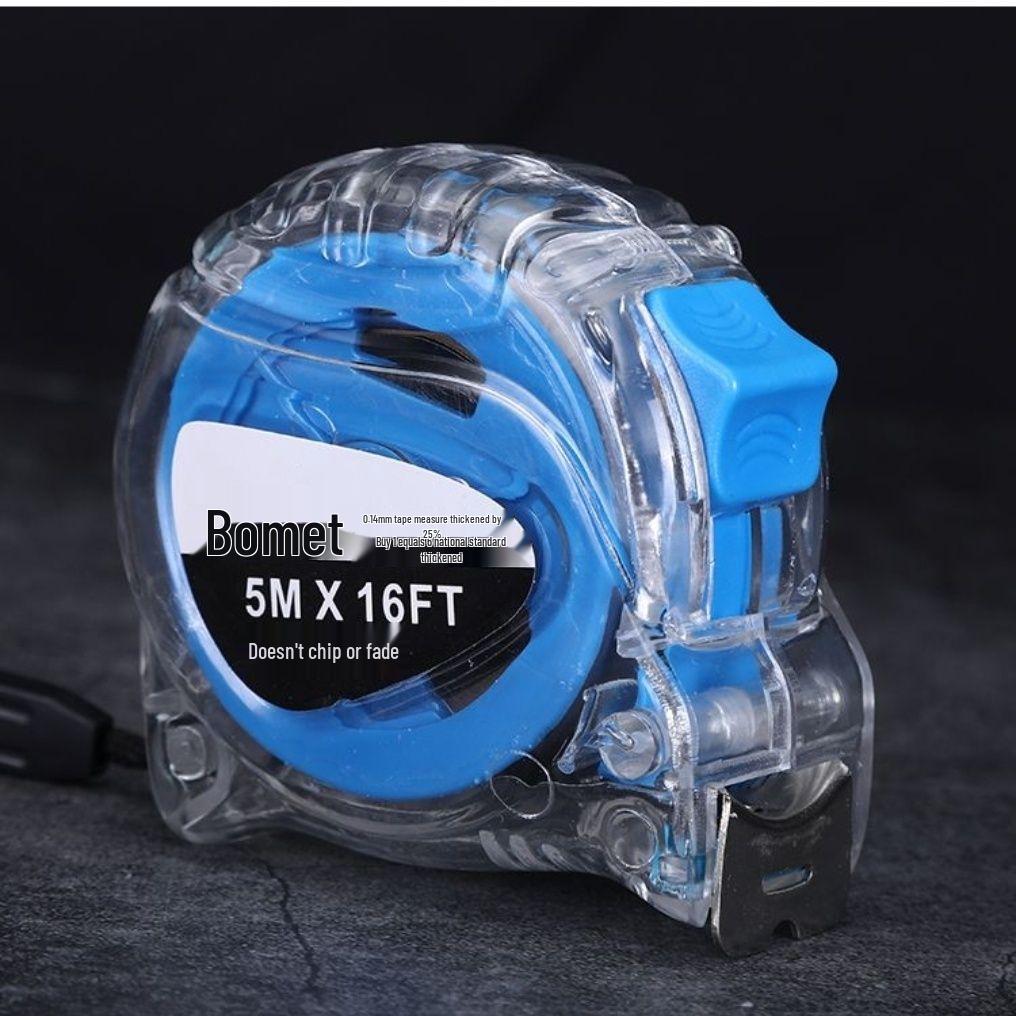Stainless Steel High-Precision, Wear-Resistant Transparent Tape Measure (5m)