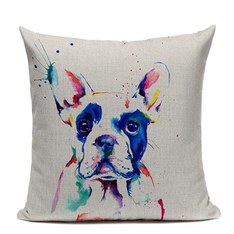 Premium Quality Boston Terrier French Bulldog Cushion Pillow Case For All Rooms