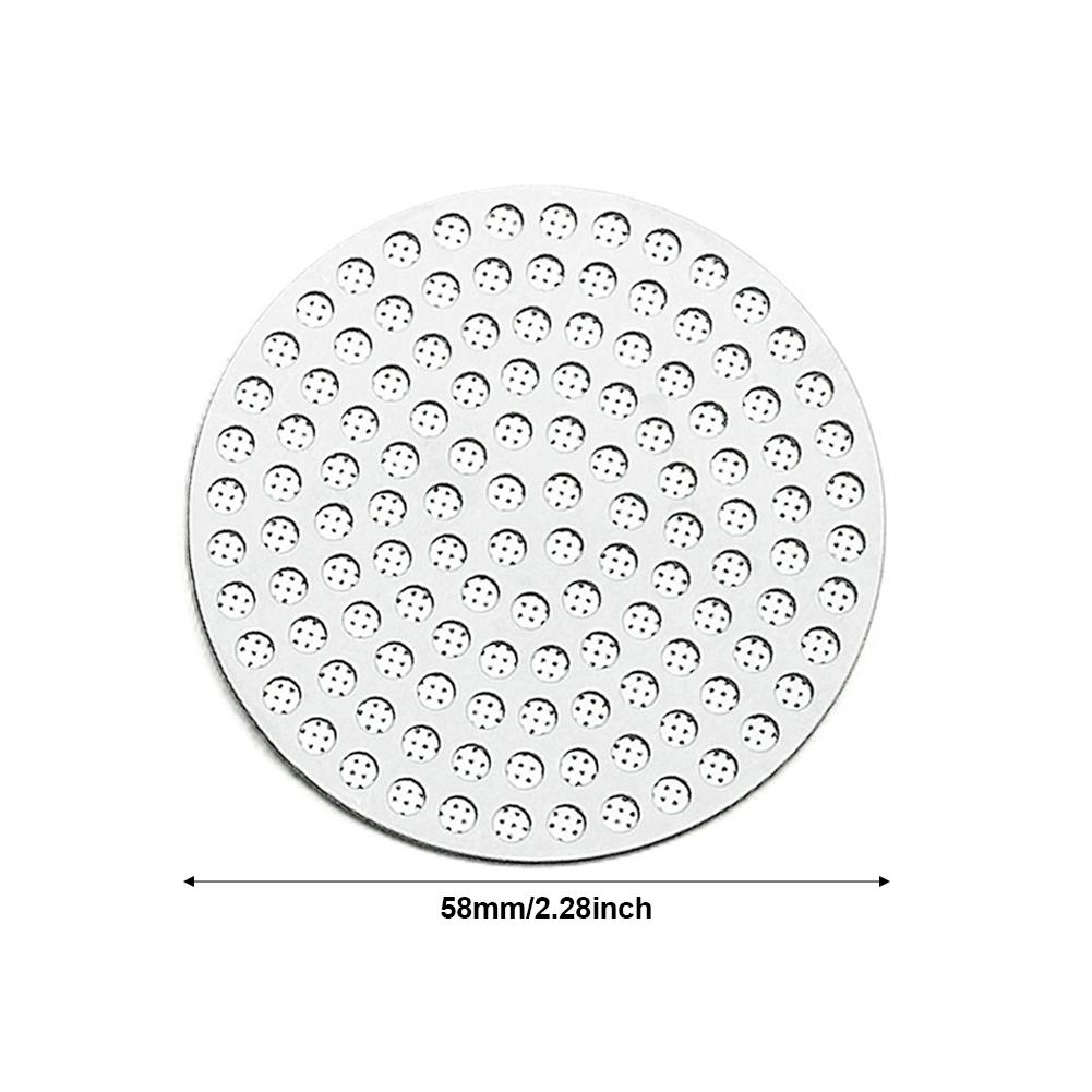 51/53/58 mm wiederverwendbarer Kaffeepuck-Sieb Edelstahl Doppelschicht-Kaffeefilter Feinmaschiges professionelles Espresso-Zubehör