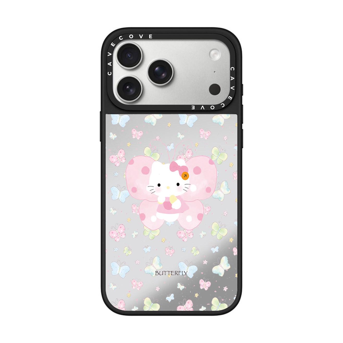 

Butterfly Hello Kitty Case for iPhone 17 Pro Max/16 Pro Max/15 Protective Cover iPhone 15 Pro Max