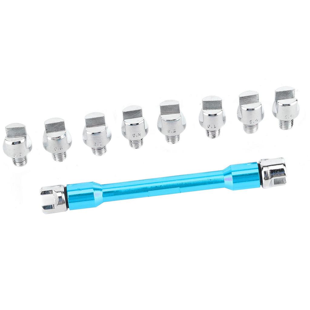 Motorcycle Spoke Wrench CNC Spanner Set 5.0‑6.8 Length 93mm 3.7in for Most Motorbike