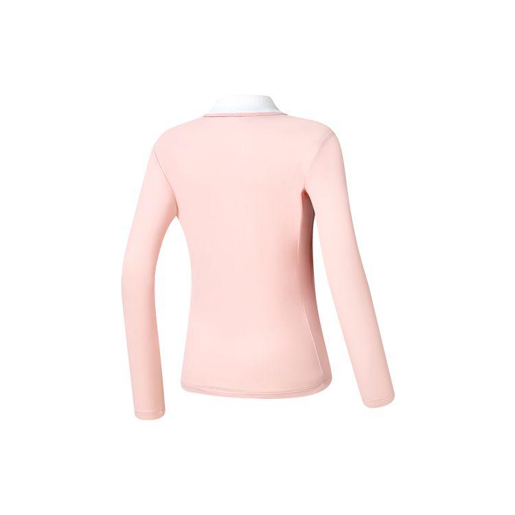 FILA Athletics Simple Golf Color Block Polo Shirt Women tops Butterfly-Pink A11W245214F-PK