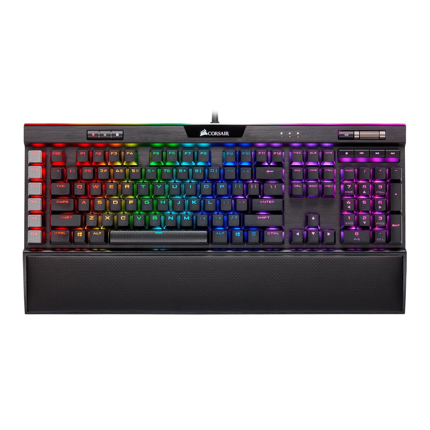 

Corsair K95 RGB PLATINUM XT MX Speed Gaming English KB513 Keyboard, Layout, CH-9127414-NA,