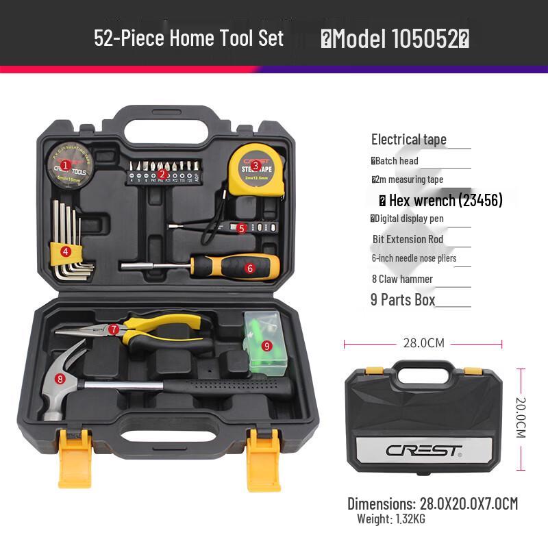 CREST 52-Piece Household Multi-Tool Kit