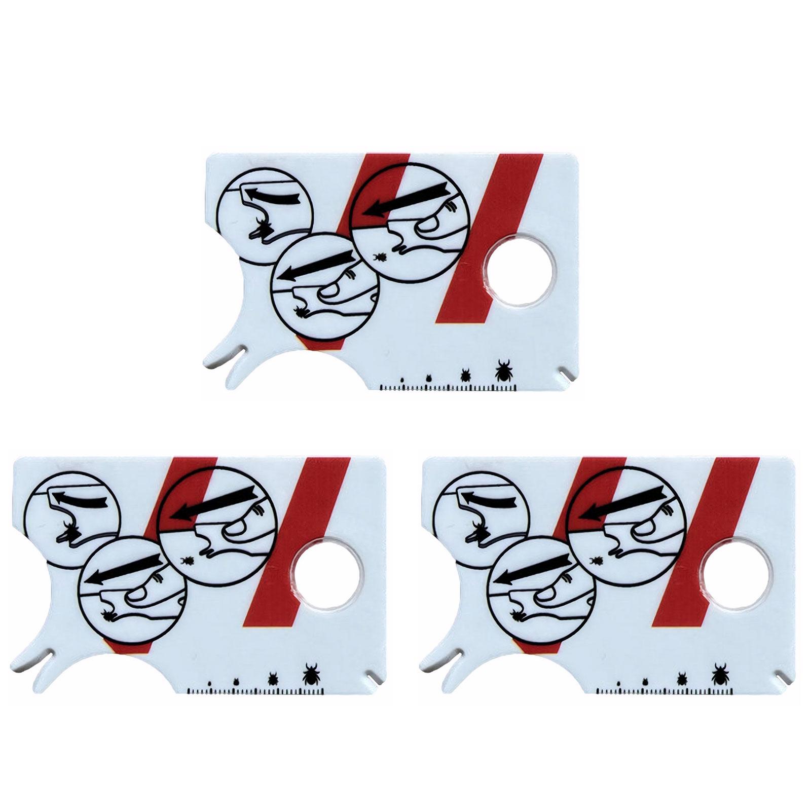 

Ticks Removal Tool For Pet And Human Integrated Magnifying Lens And Double Notches For Safe Extraction Portable Design