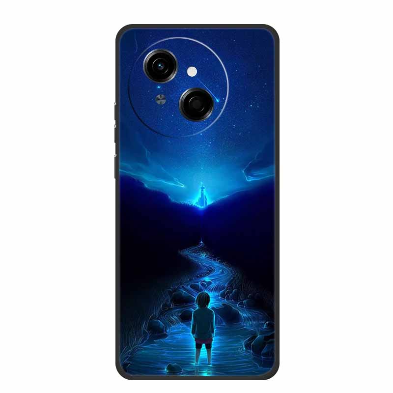 For Tecno Spark Go 1 S Case Coque Black Silicone Soft Phone Case For Tecno Spark 40C Go 1S Pop 9 4G Back Cover Case 40 C Funda