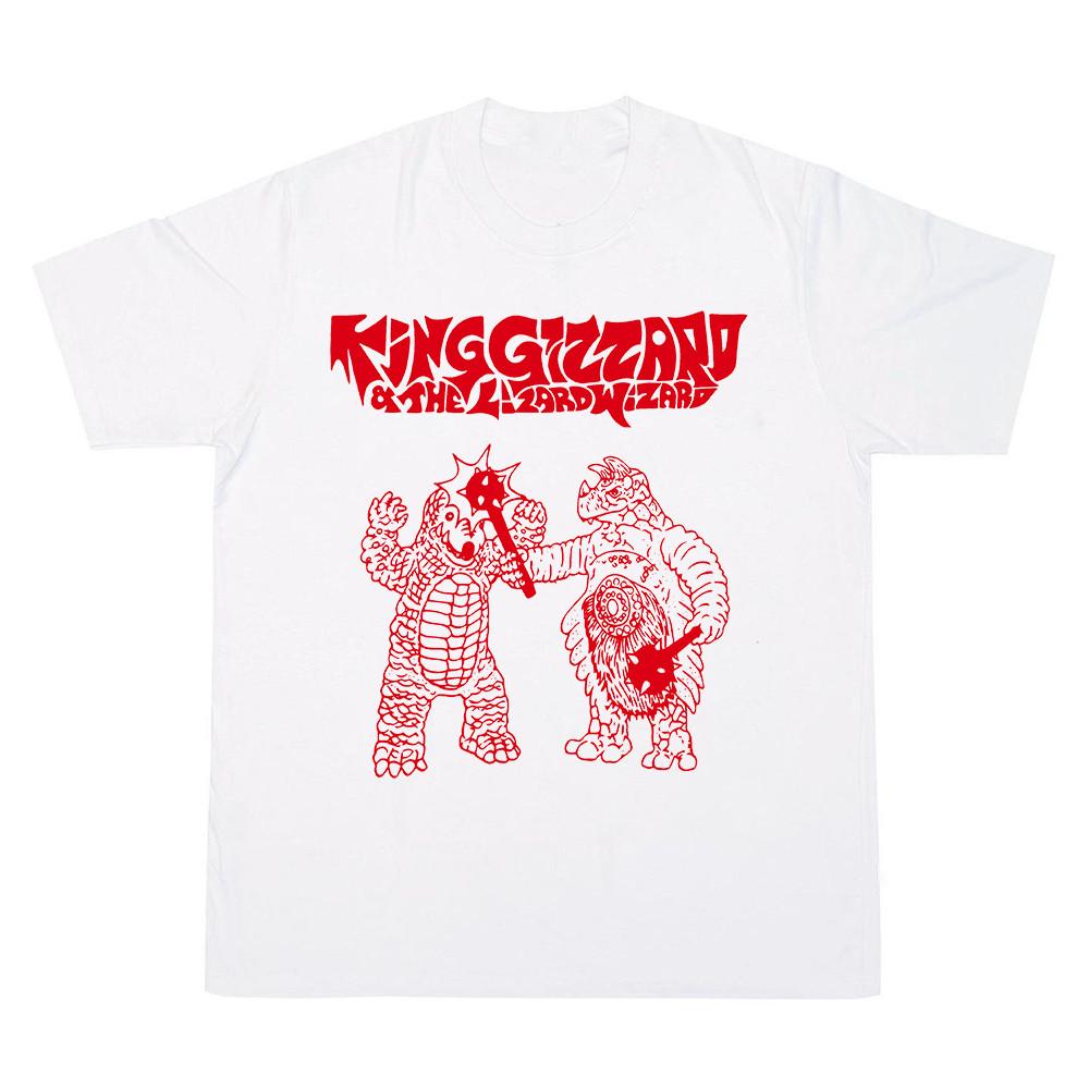 

Новая хлопковая футболка King Gizzard & The Lizard Wizard Все размеры от S до 5XL Футболка Унисекс Футболка с принтом XXXL