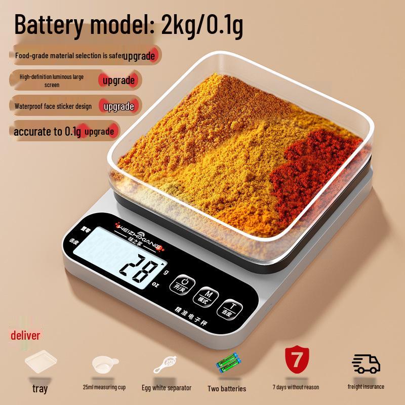 

High Precision Electronic Kitchen Scale for Baking and Food, Small Gram Weight Weighing Scale