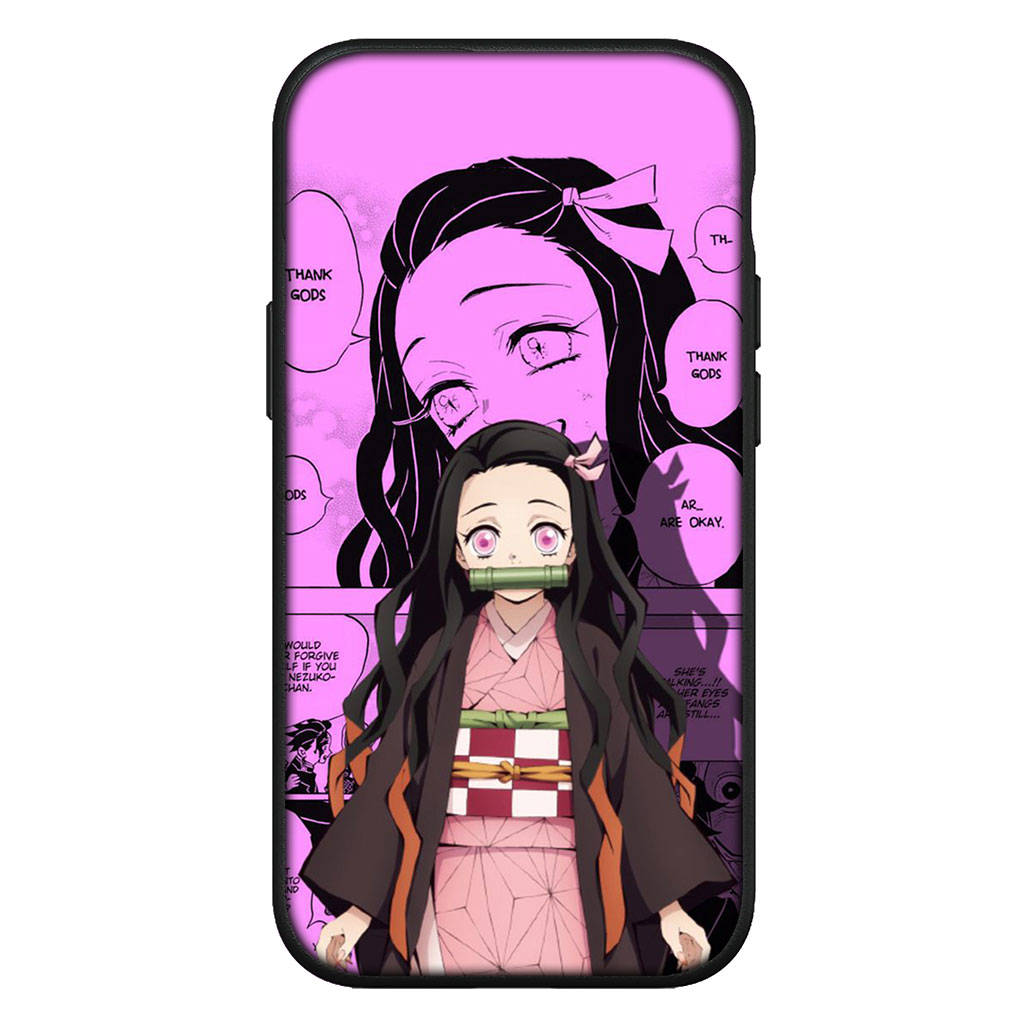 For Samsung Galaxy S24 S23 iPhone 16 15 14 Xiaomi Redmi Note 13 12 11 Plus 9 Pro Max X XR Phone Case Agatsuma Zenitsu Demon Slayer Nezuko OPPO Huawei