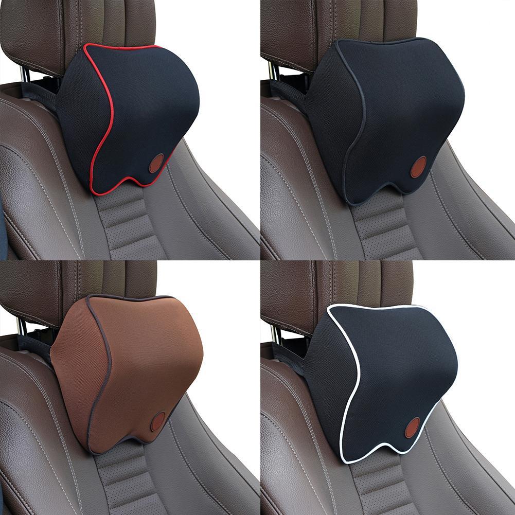 Car Headrest Pillow Neck Memory Lumbar Support Cotton Car Breathable Headrest Cushion Pillow Car Pillow Seat Auto T4Z0