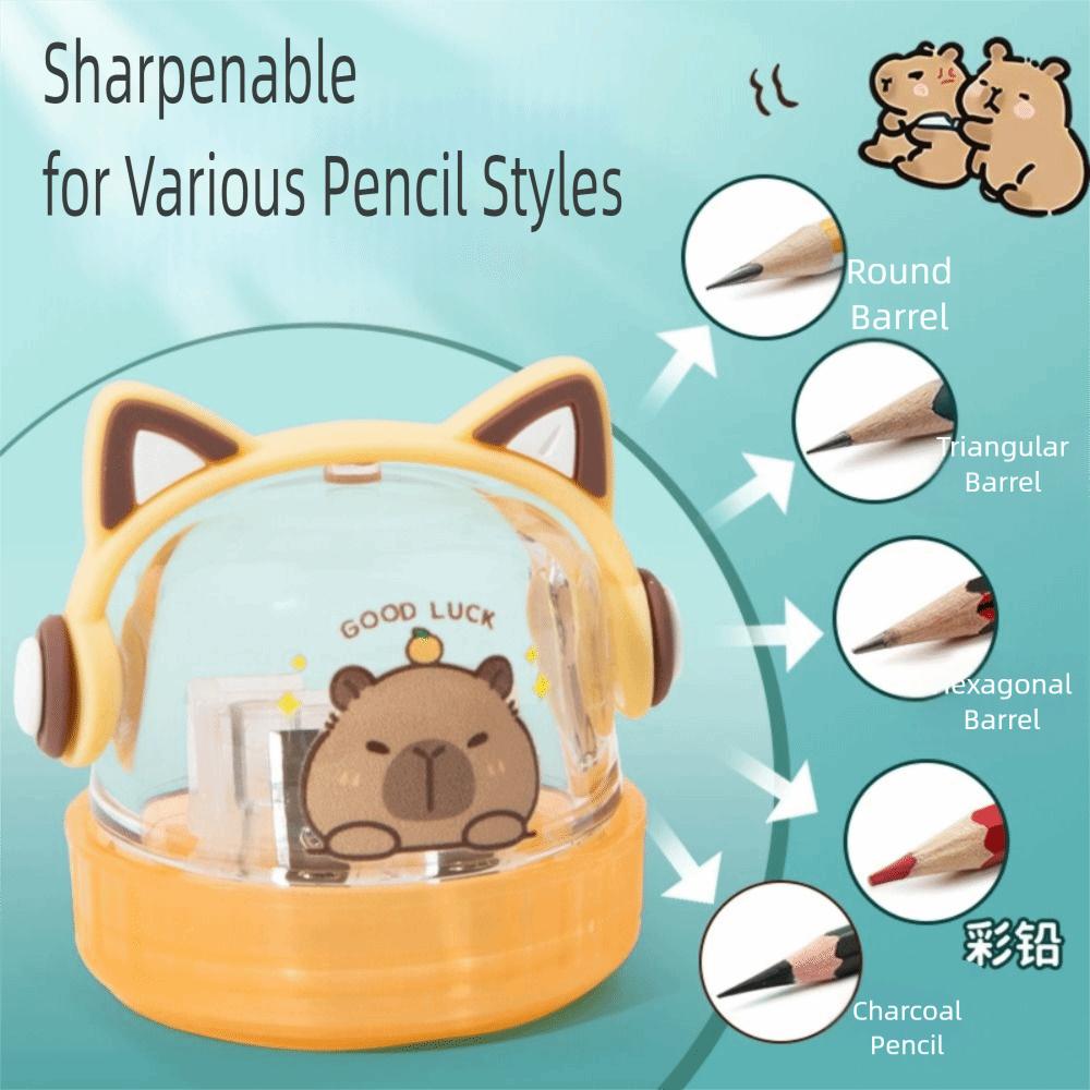 Mini Portable Capybara Pencil Sharpener Pencil Sharpener for Kids School Office Supplies