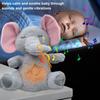 Cute Animal Comfort Doll with Music Lights Rhythmic Breathing Motion Plush Stuffed Animal Musical Baby Toy for Newborn Infants