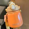 New Thermos Kettle Large Capacity Student Thermos Cup Girls High Appearance Level Ins Simple Straw Water Cup