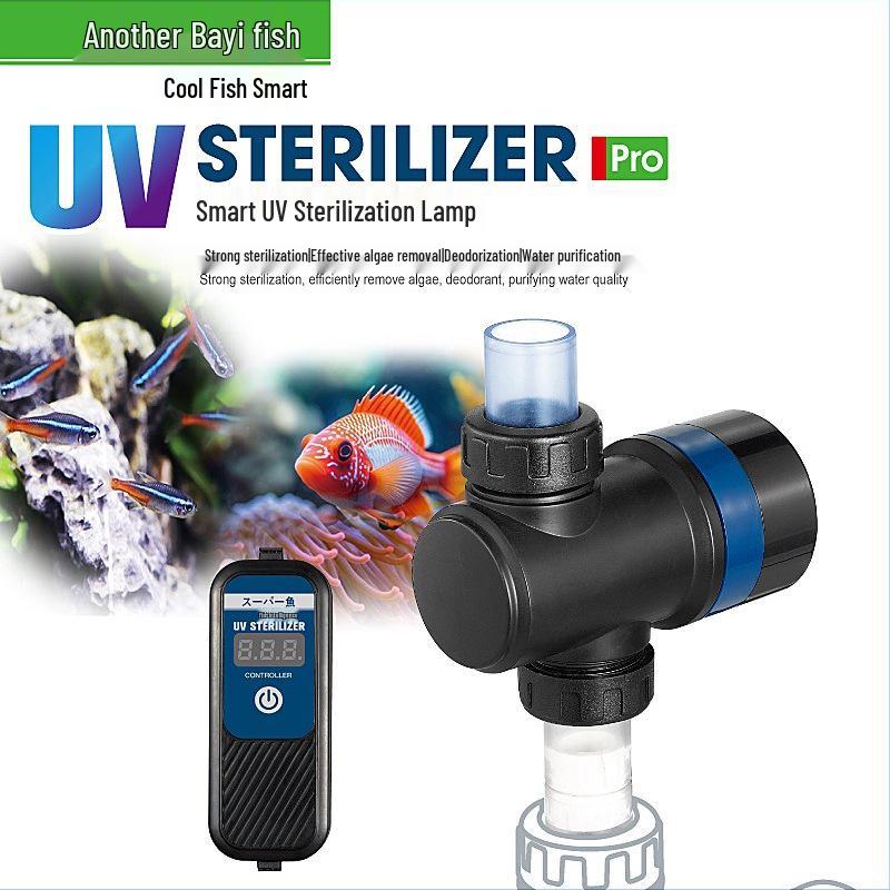 Cool Fish Smart Aquarium Pump with UV Sterilization and Timer for Algae Removal and Water Purification
