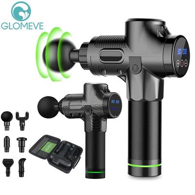 Pistola de massagem massageador muscular de tecido profundo 30 velocidades lcd touch display fáscia exercício relaxamento para alívio da dor no pescoço do corpo