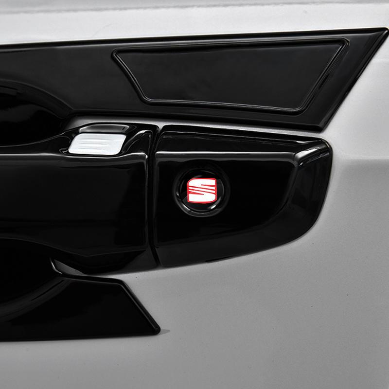 2/4/6 Stück Auto Türschloss Schlüsselloch Aufkleber Emblem Auto Schutzaufkleber für SEAT MK3 Leon 5F Ibiza 5 6 MII Altea Toledo 3 Cordoba Alhambra