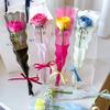 50Pcs Clear Flower Wrapping Bag LOVE YOU Print Single Flower Bag  Floral Packaging
