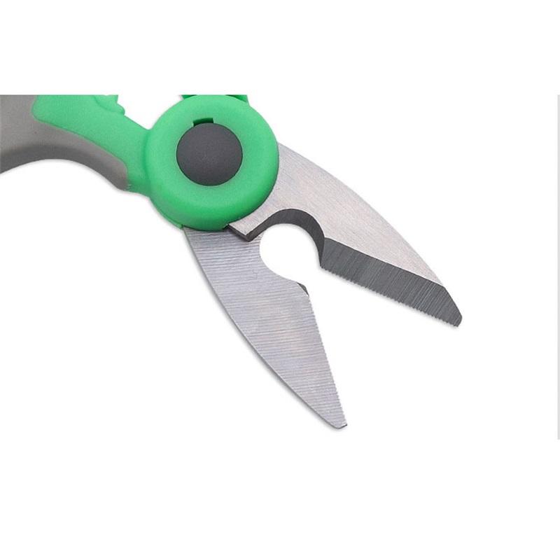 Stainless Steel Blade Straight Head Electrician Tools PP TPR Handle Wire Iron Fish Line Cable Scissor Household Multitool Cutter