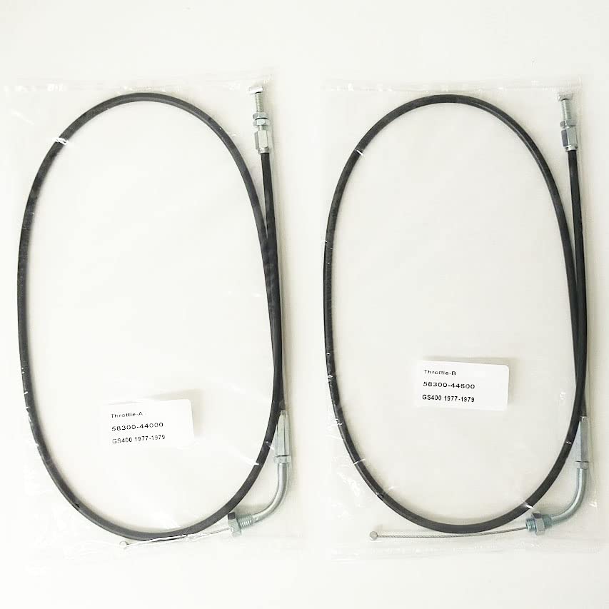 

GS400 1st generation (early model to 42204) throttle cable 58300-44000 58300-44600 [Made by Velomoto]