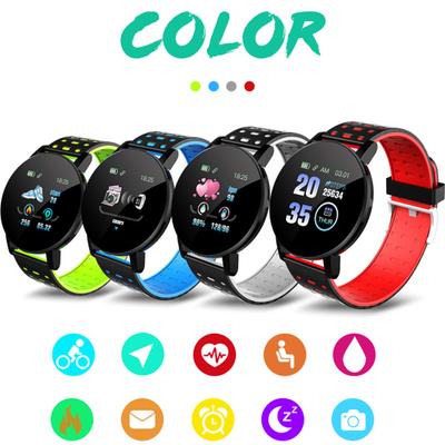 119 Plus Smart Watch Multifunctional Health Monitoring Waterproof Fashion Sports Heart Rate Monitor Smart Watch for Running